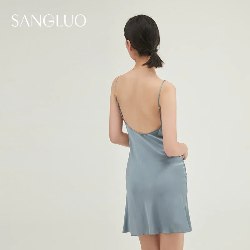 19MM Full Lace-trimmed Dress