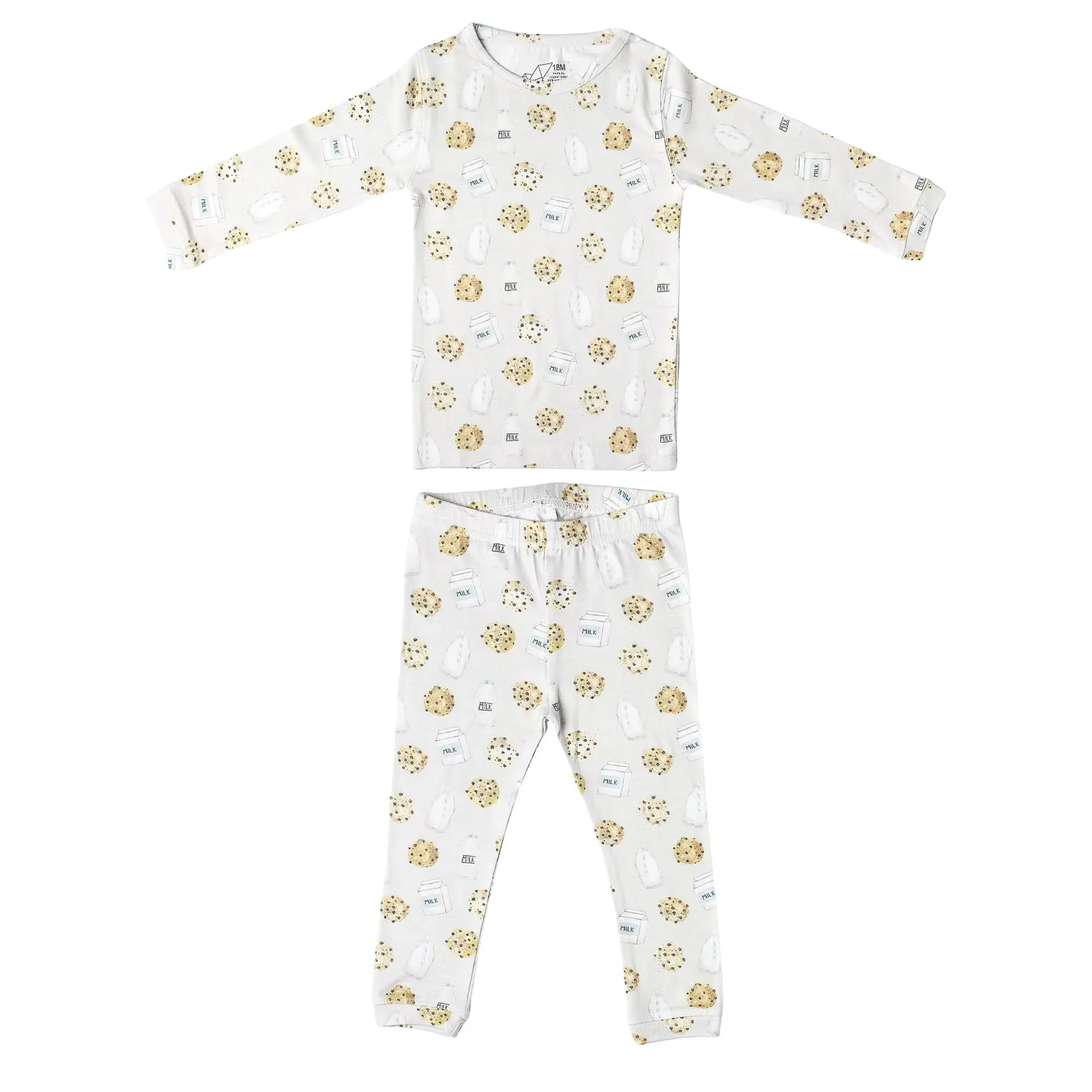 2pc Long Sleeve Pajama Set - Chip