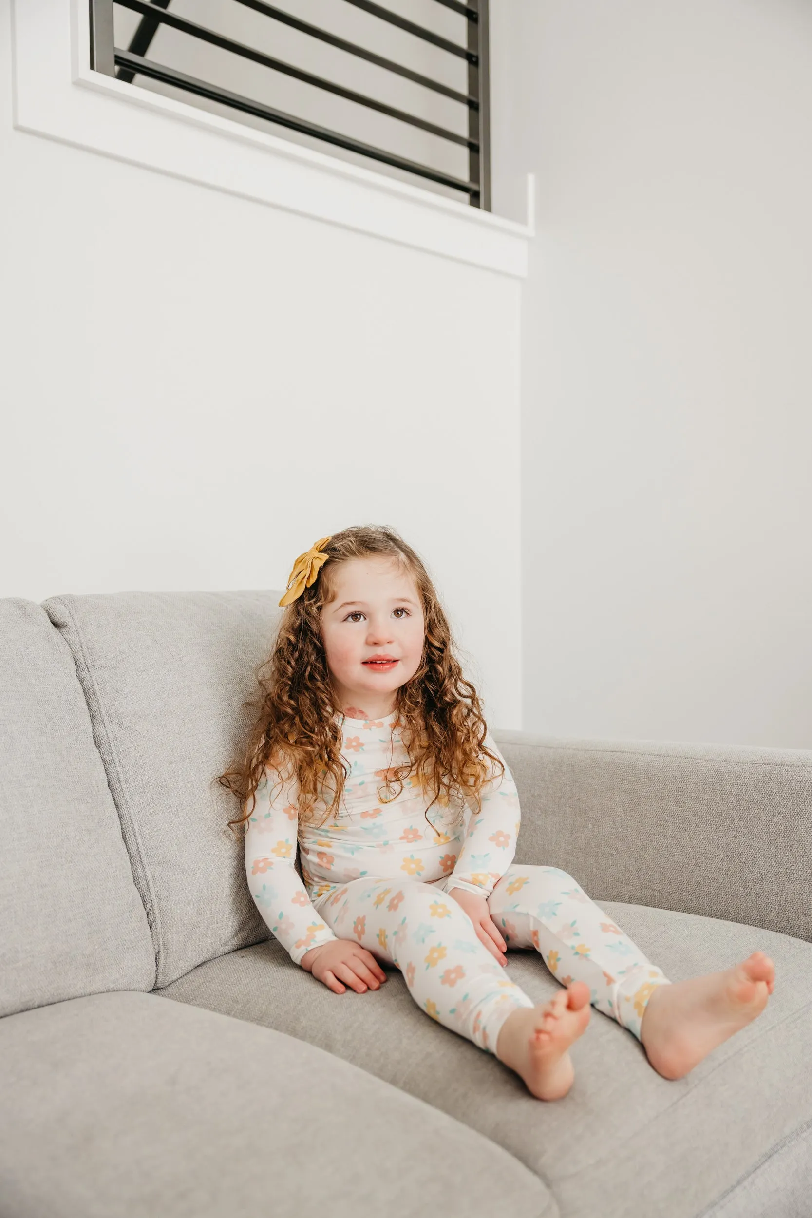 2pc Long Sleeve Pajama Set - Daisy