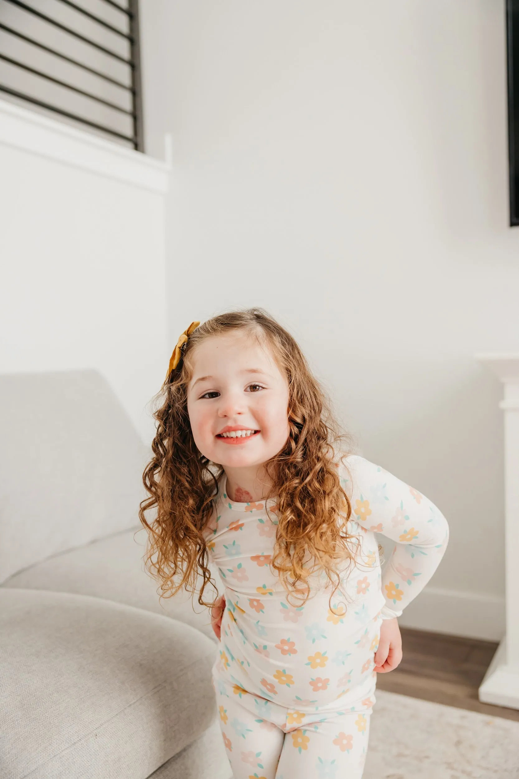 2pc Long Sleeve Pajama Set - Daisy