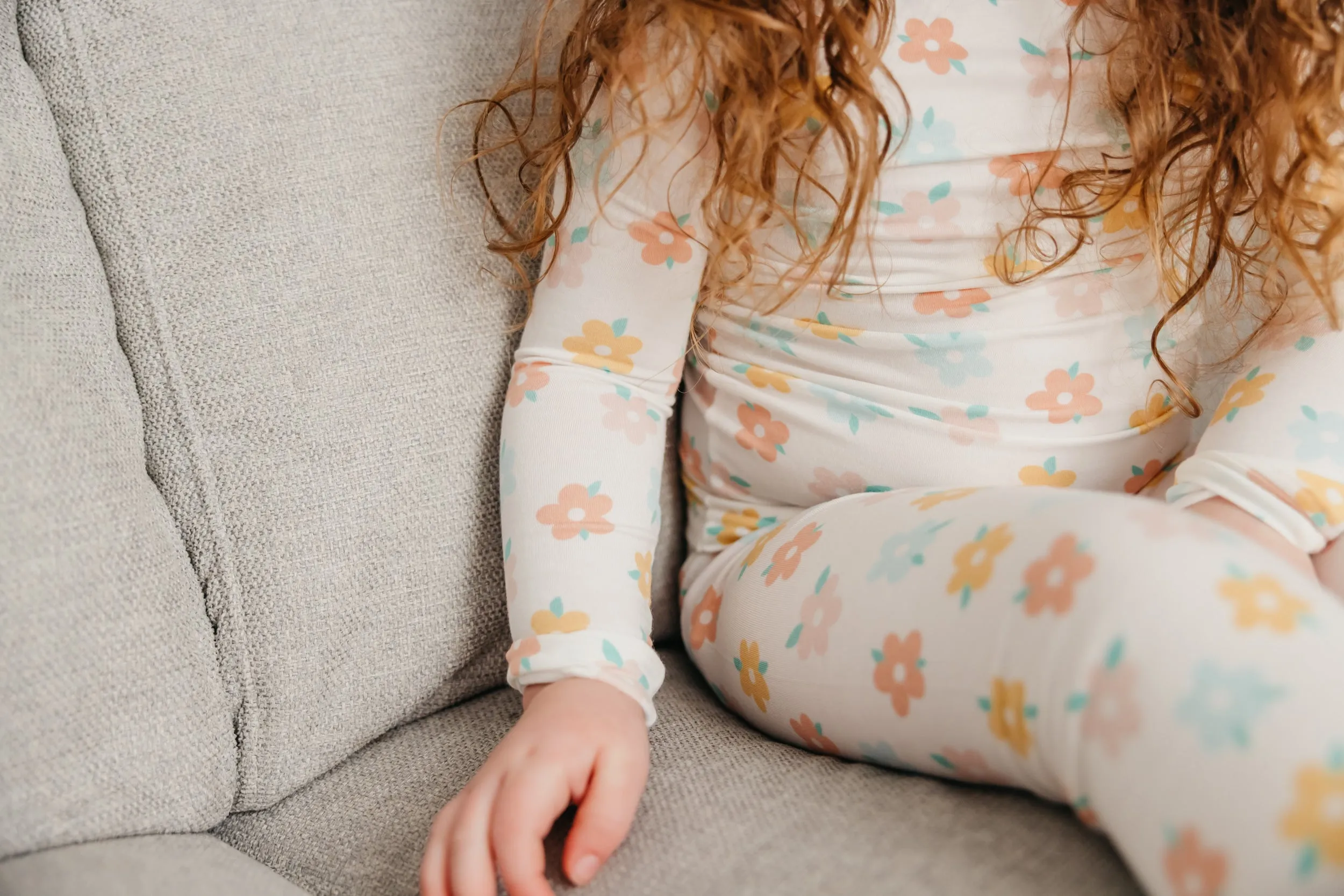 2pc Long Sleeve Pajama Set - Daisy
