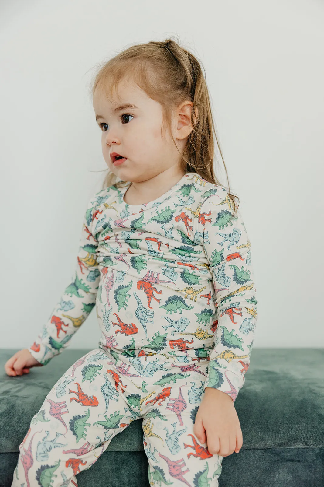 2pc Long Sleeve Pajama Set - Dinosaurs of Jurassic Park