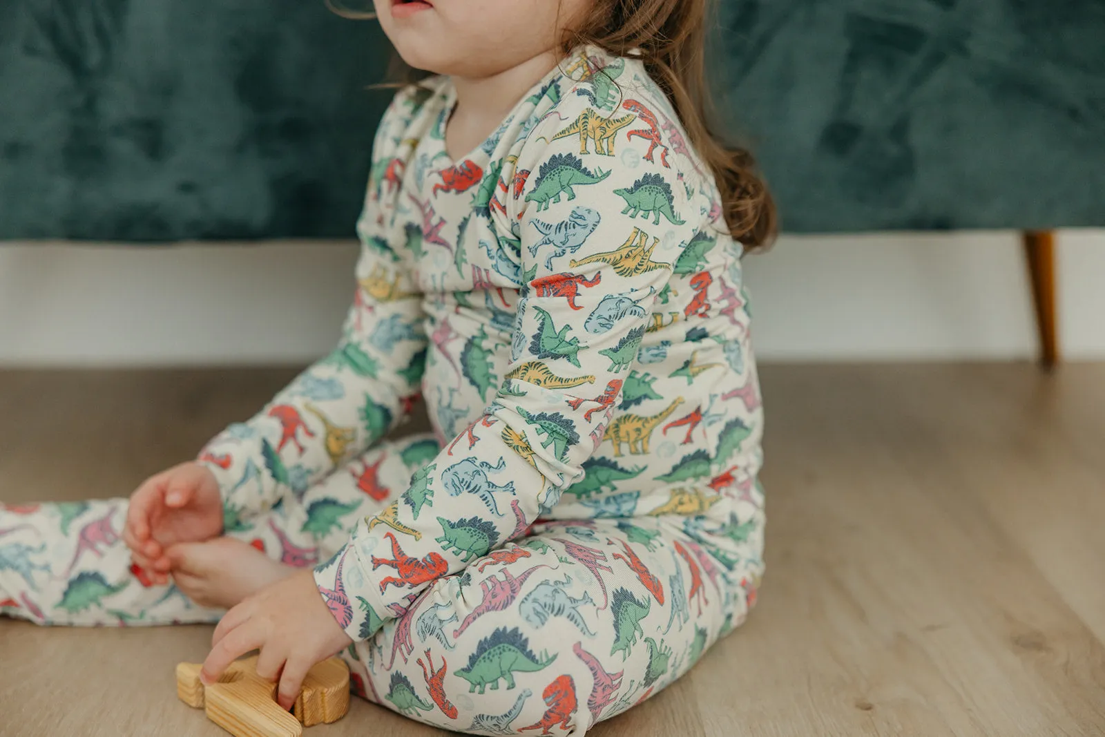 2pc Long Sleeve Pajama Set - Dinosaurs of Jurassic Park