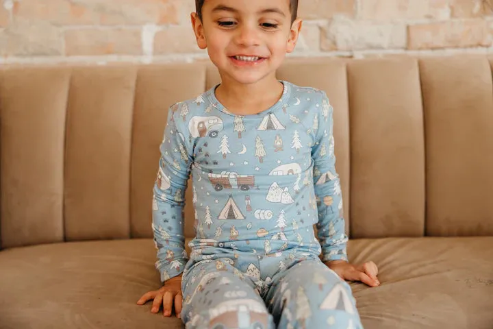 2pc Long Sleeve Pajama Set in Bridger by Copper Pearl