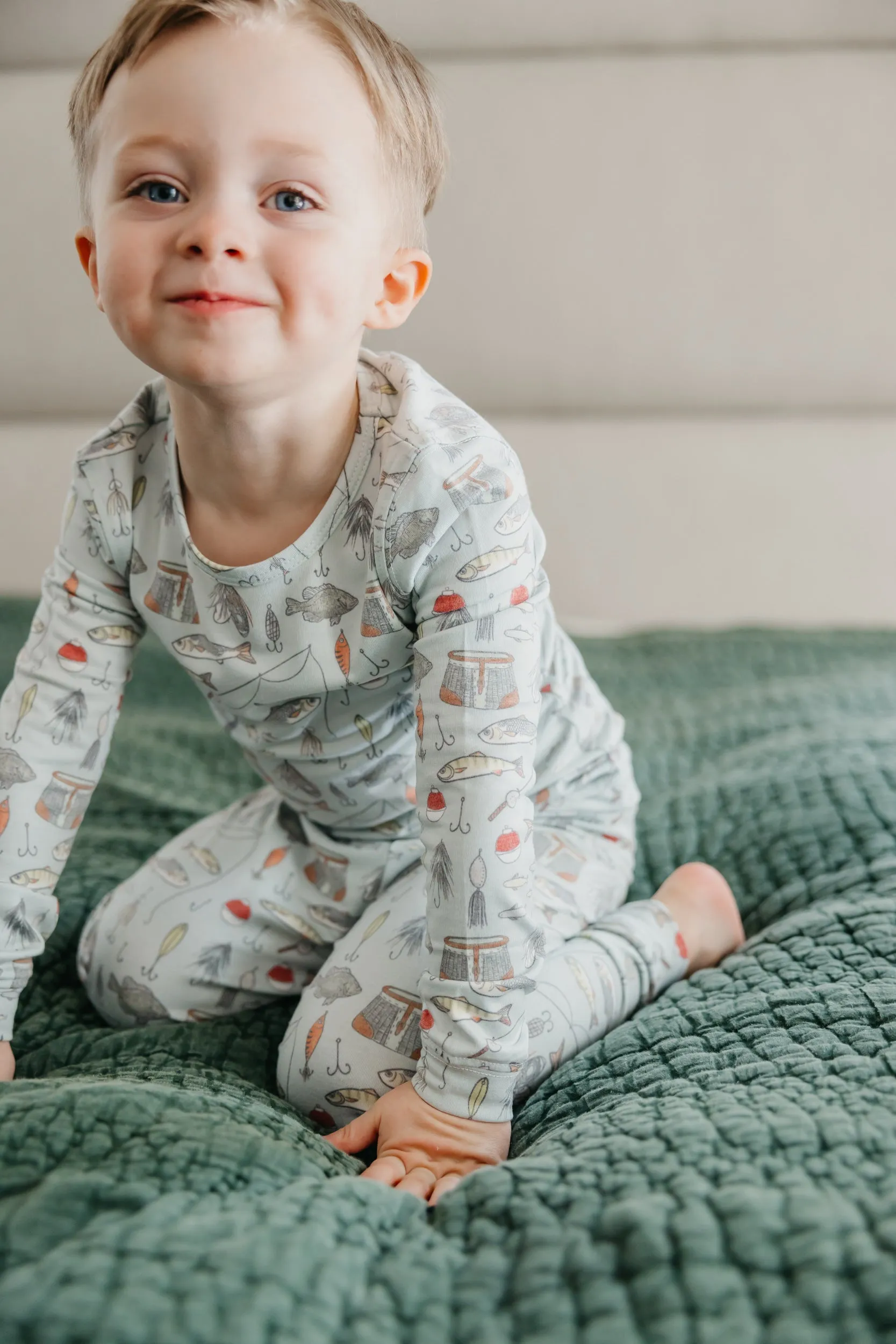 2pc Long Sleeve Pajama Set - Trout