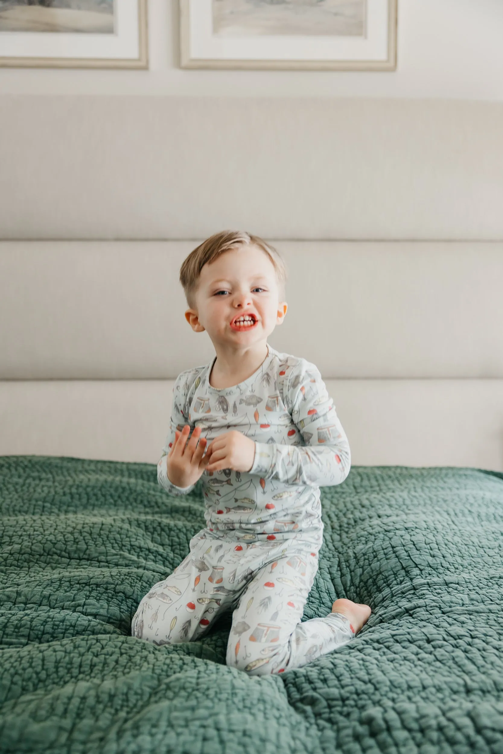 2pc Long Sleeve Pajama Set - Trout