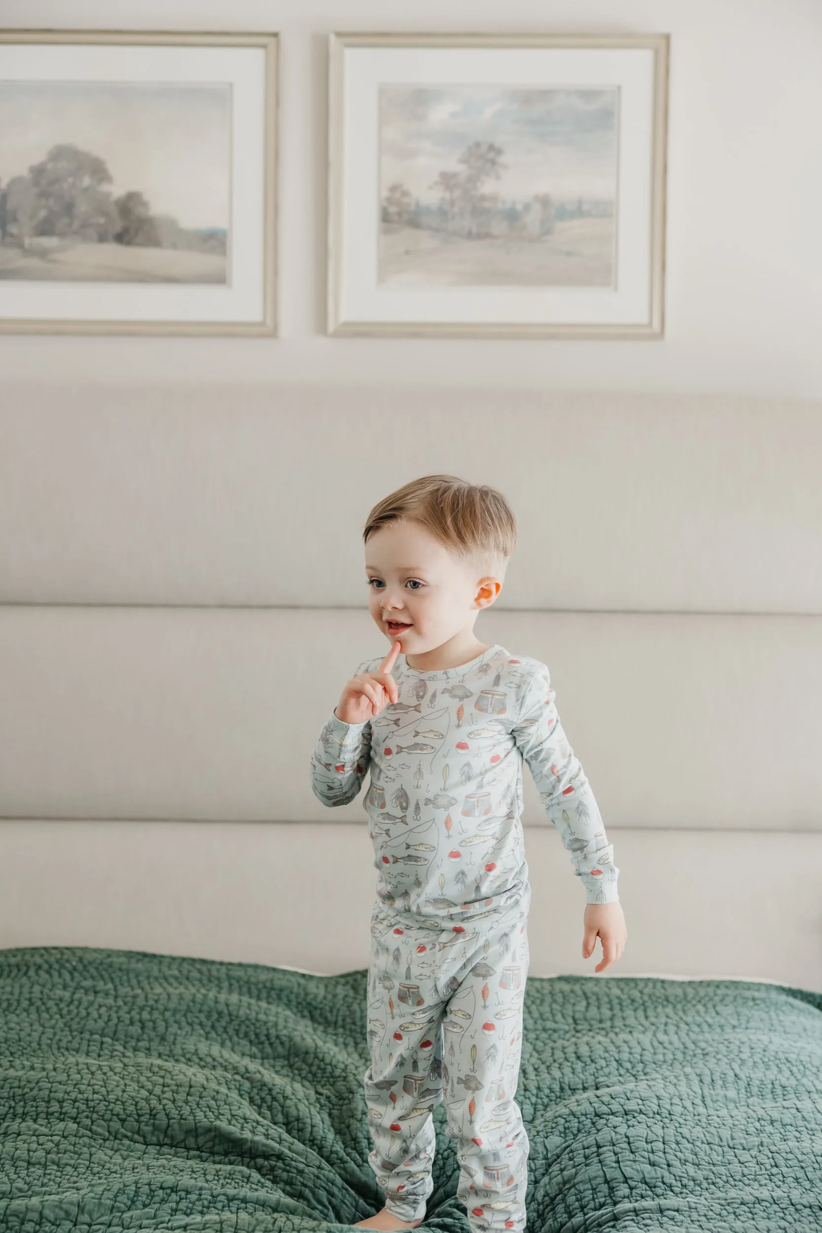2pc Long Sleeve Pajama Set - Trout