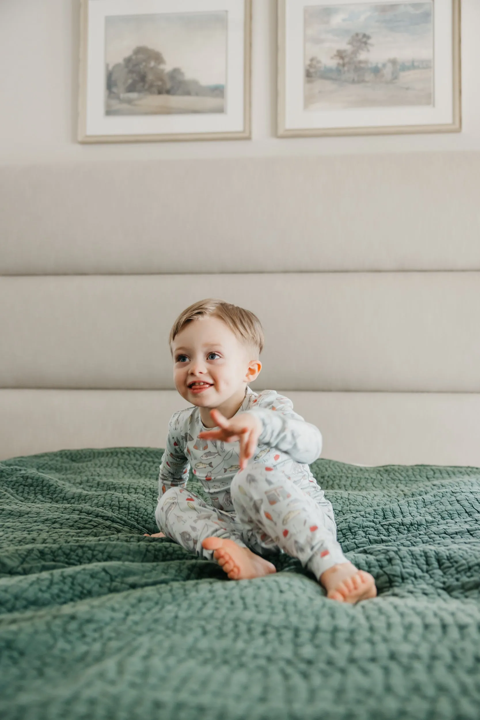 2pc Long Sleeve Pajama Set - Trout