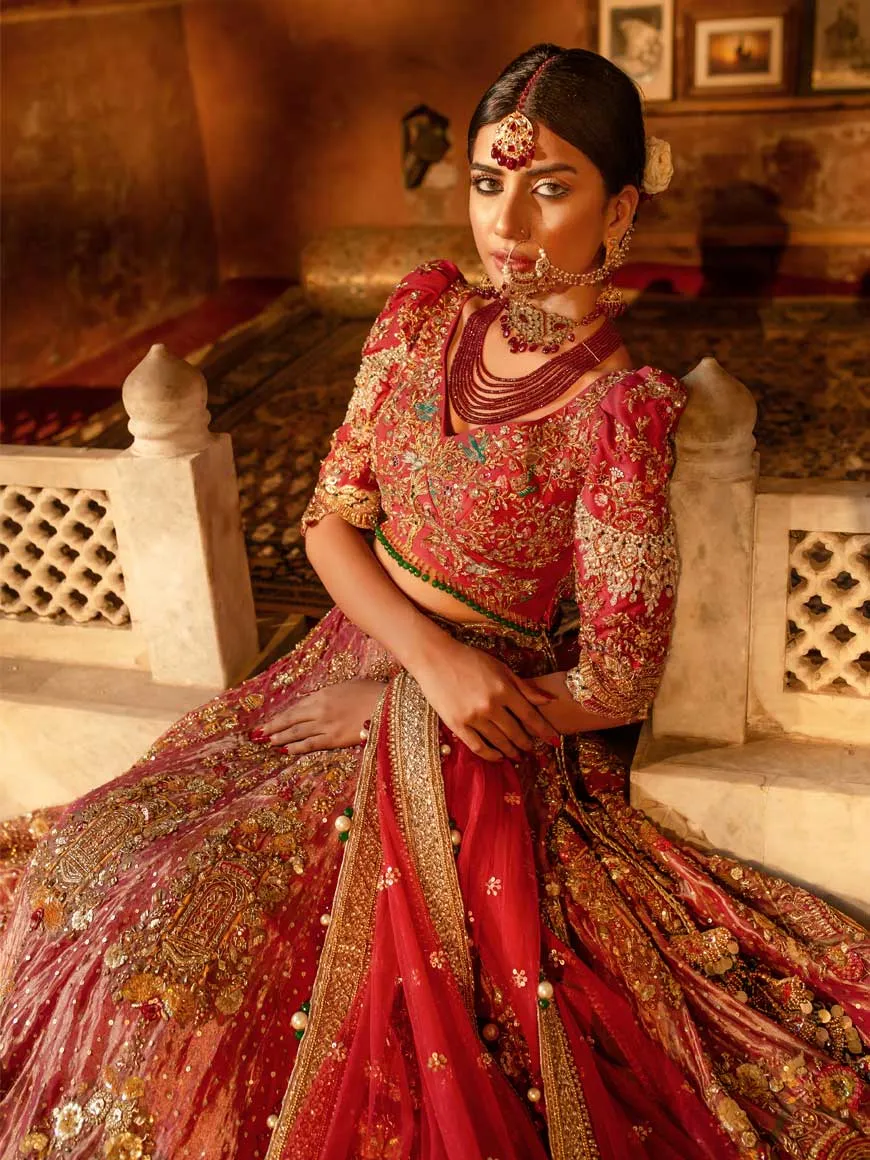 Asian Bridal Wear Pakistani Lehnga #C2052