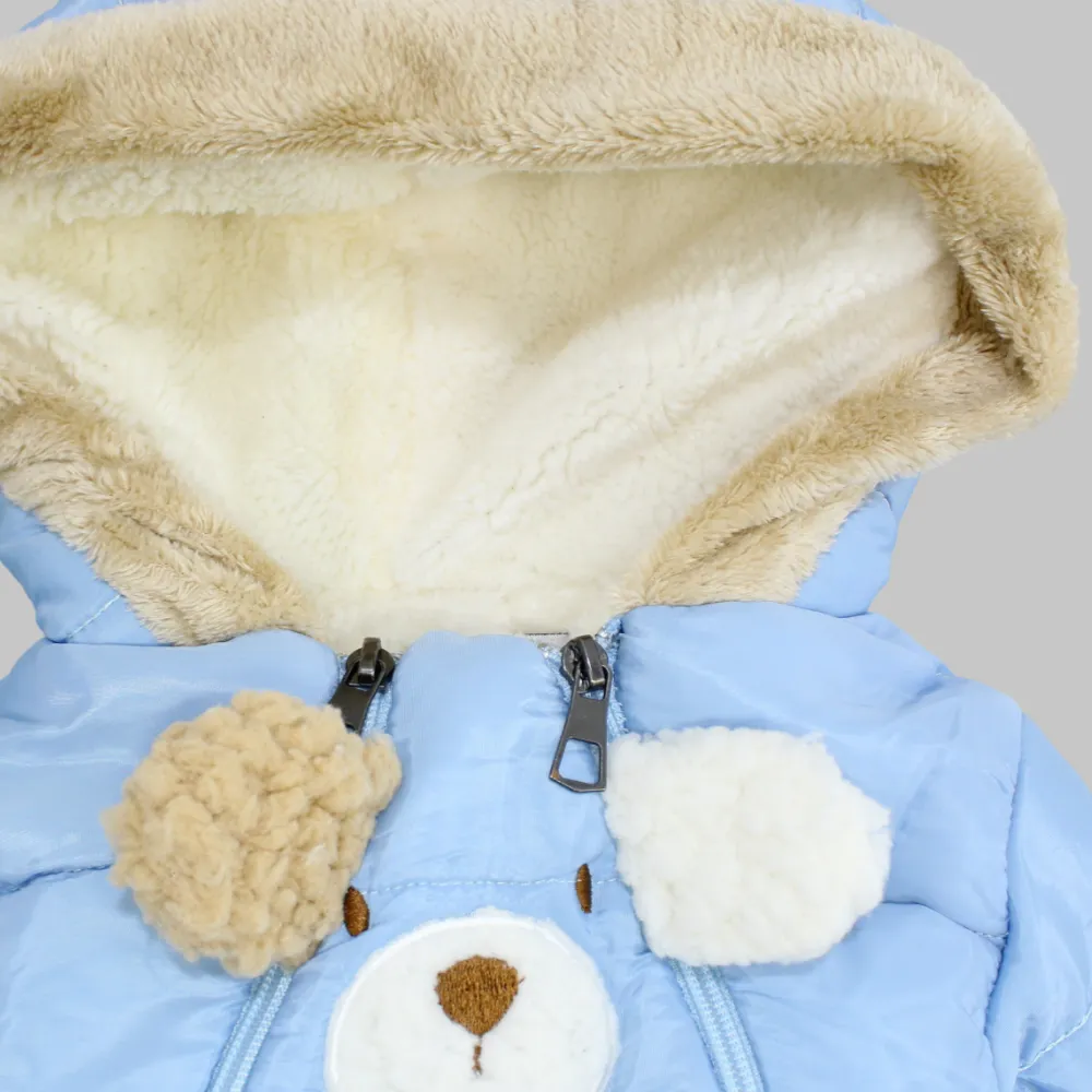 Beary Long-Sleeved Fleeced Overall