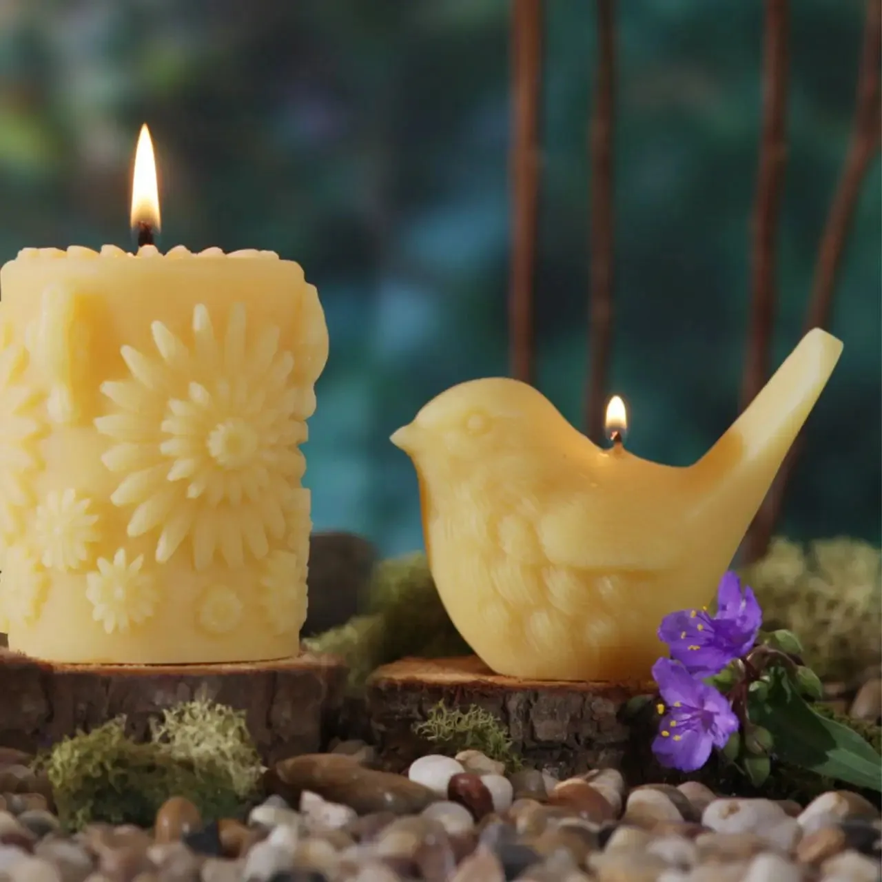Beeswax Song Birds Novelty Candles - Two Styles