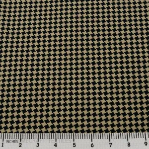 Beige Houndstooth Cotton Print