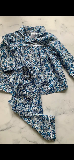 Blue Wilshire Berry Long Pajamas