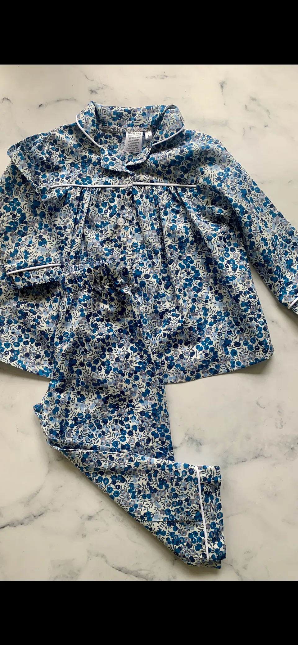 Blue Wilshire Berry Long Pajamas