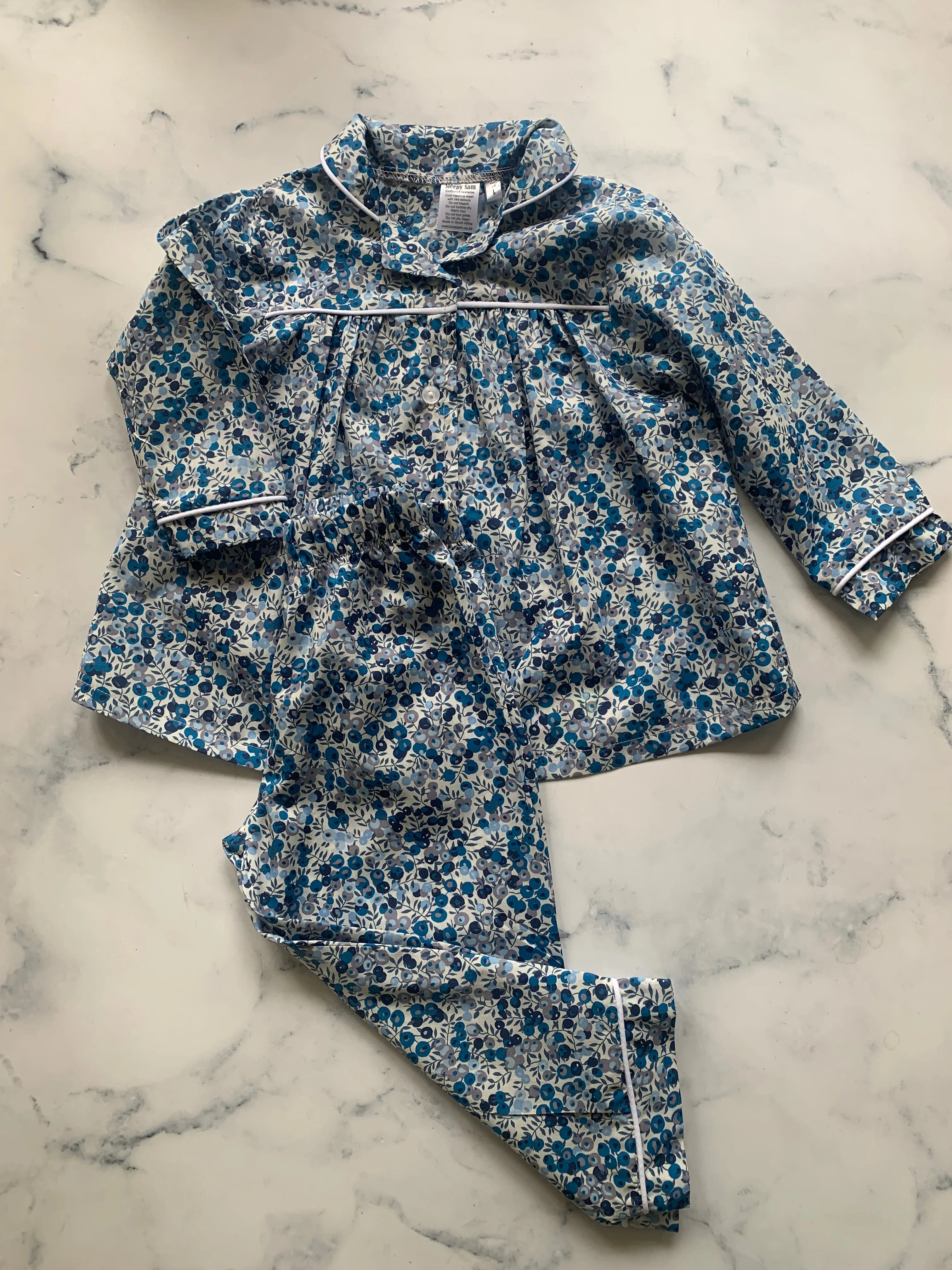 Blue Wilshire Berry Long Pajamas