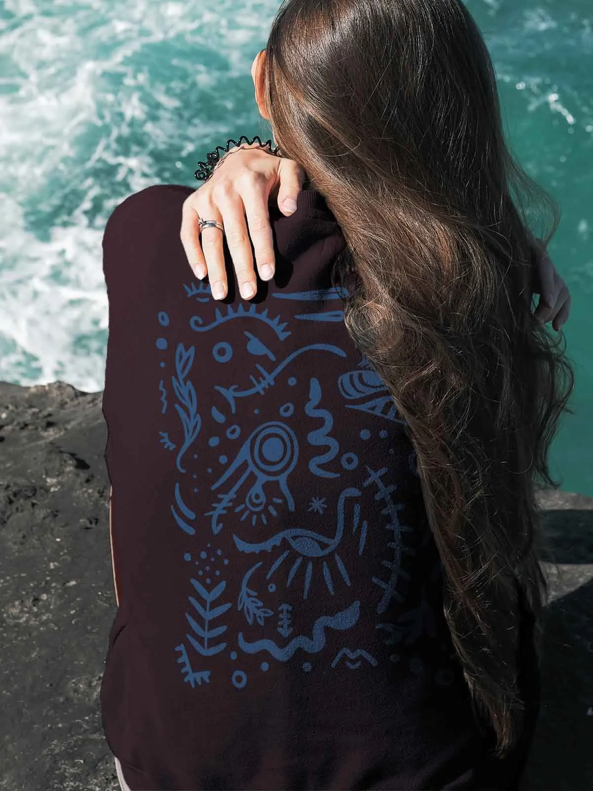 Cave Murals | Back Printed Unisex Sweatshirt