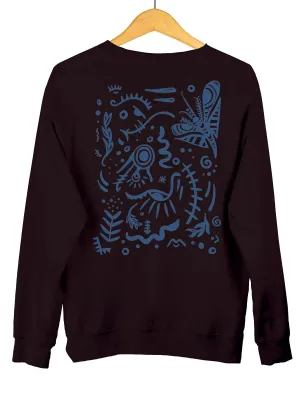 Cave Murals | Back Printed Unisex Sweatshirt