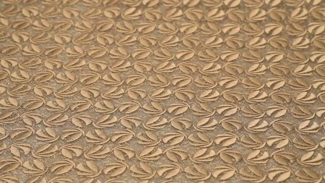 Champagne Beige Embroidered Petal Lace Fabric