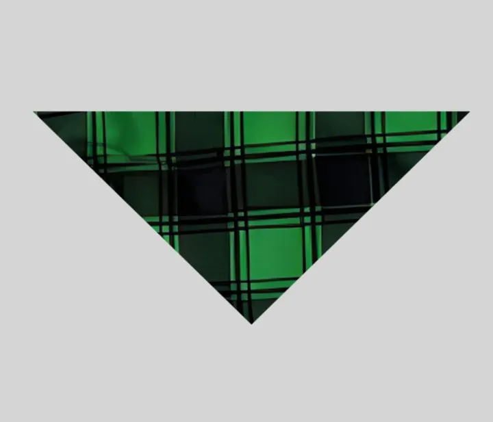Christmas "2024" Letter Print Green Rotator Cuff Top With Green & Black Plaid Family Matching Pajamas