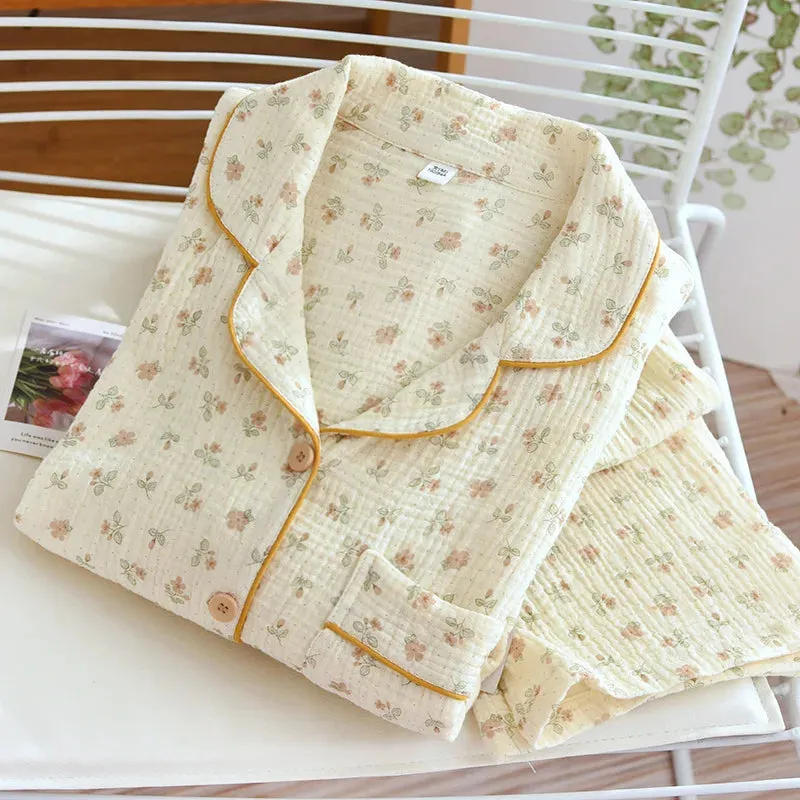 Cotton Floral Pajama Set