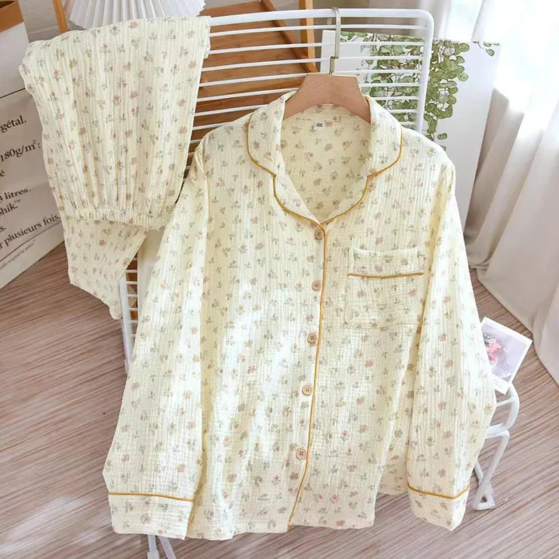Cotton Floral Pajama Set