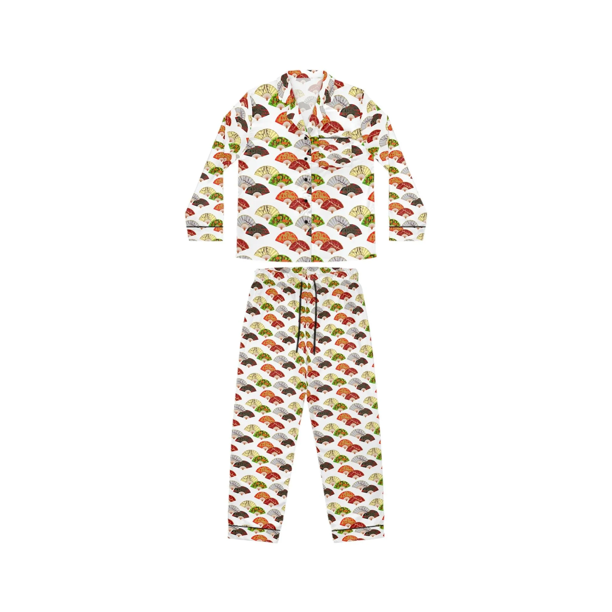 Customizable Luxury Satin Pajama Set for Women with Free Personalization