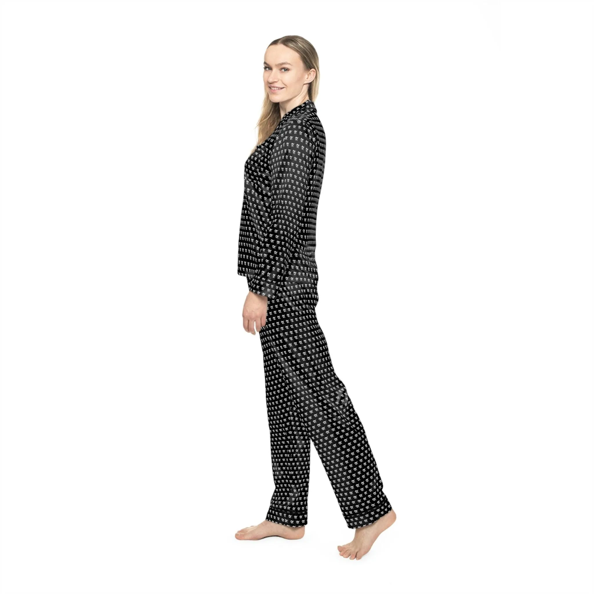 Customizable Luxury Satin Pajama Set for Women