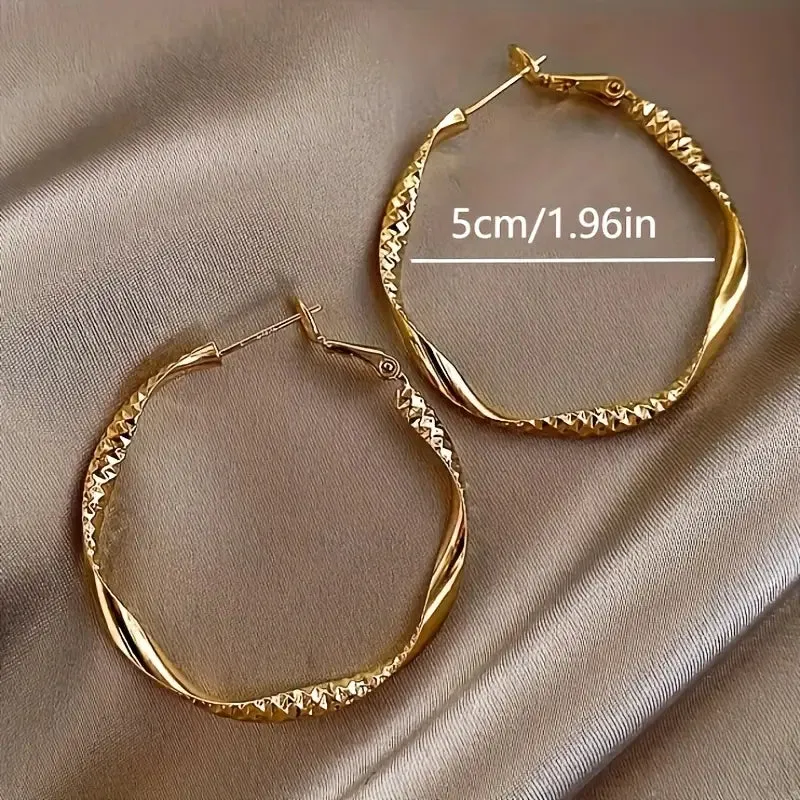 Delicate Silky Texture Design Women's Earrings