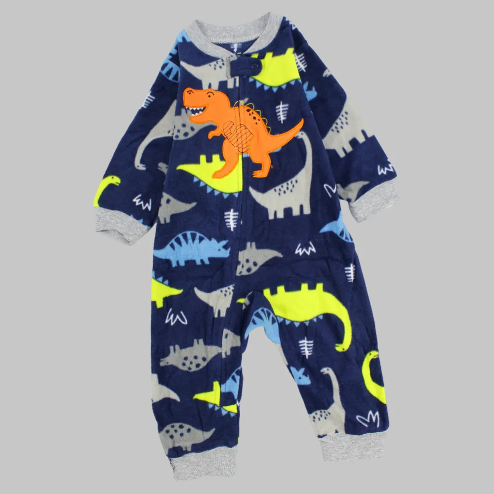 Dinos Long-Sleeved Footless Onesie
