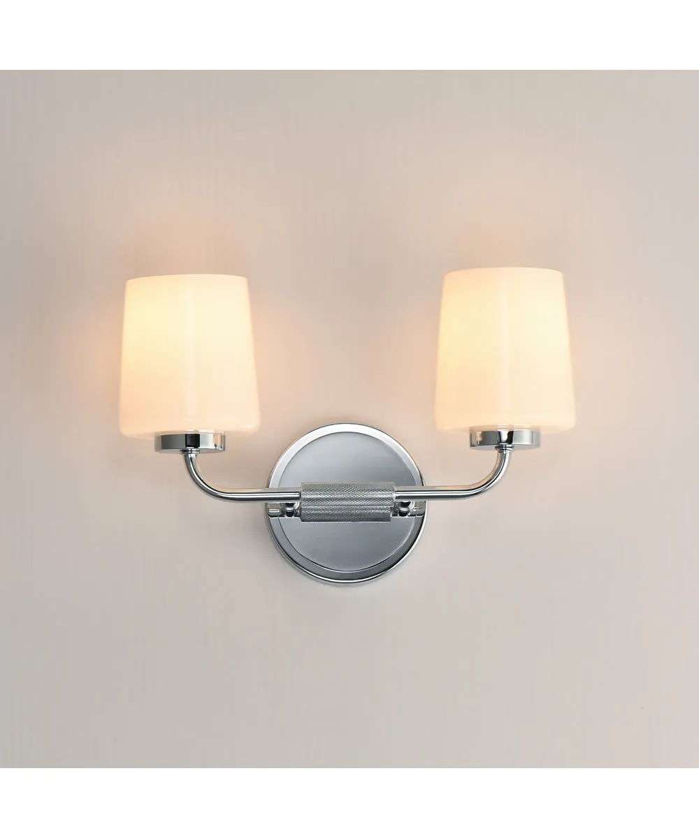 Durham 2-Light Sconce Polished Chrome