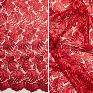 Embroidered Lace BF-61200 Chilli