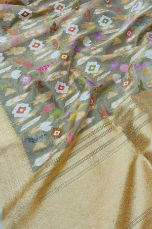 Exquisite Pastel Banarasi Tissue Silk Saree Collection