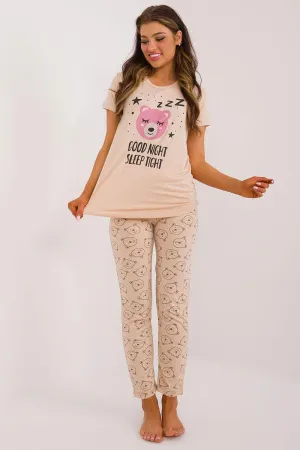 Factory Price t-shirt and pant womens pajamas