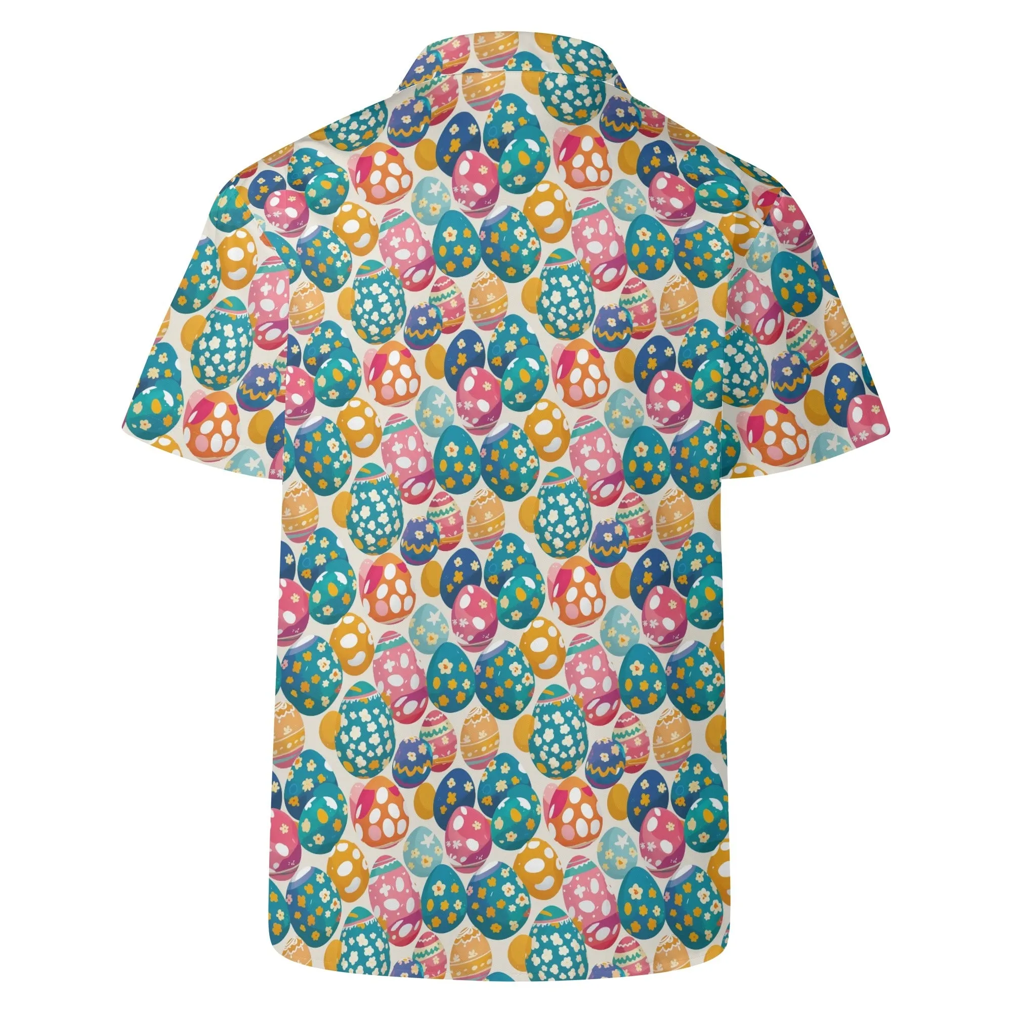 Festive Egg Mens Casual Hawaiian Shirt