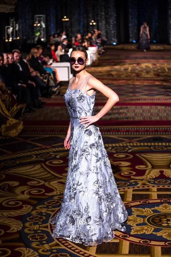 Floral printed Gown