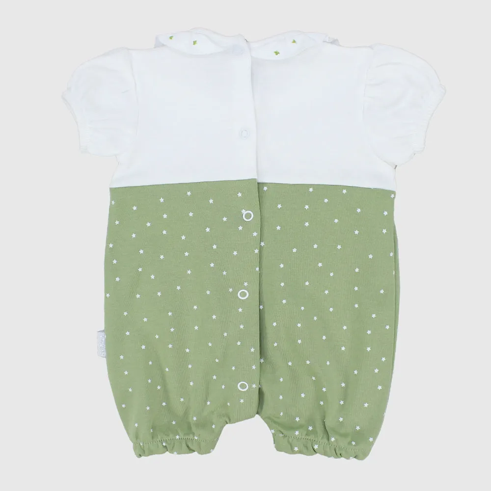 Flower Short-Sleeved Romper
