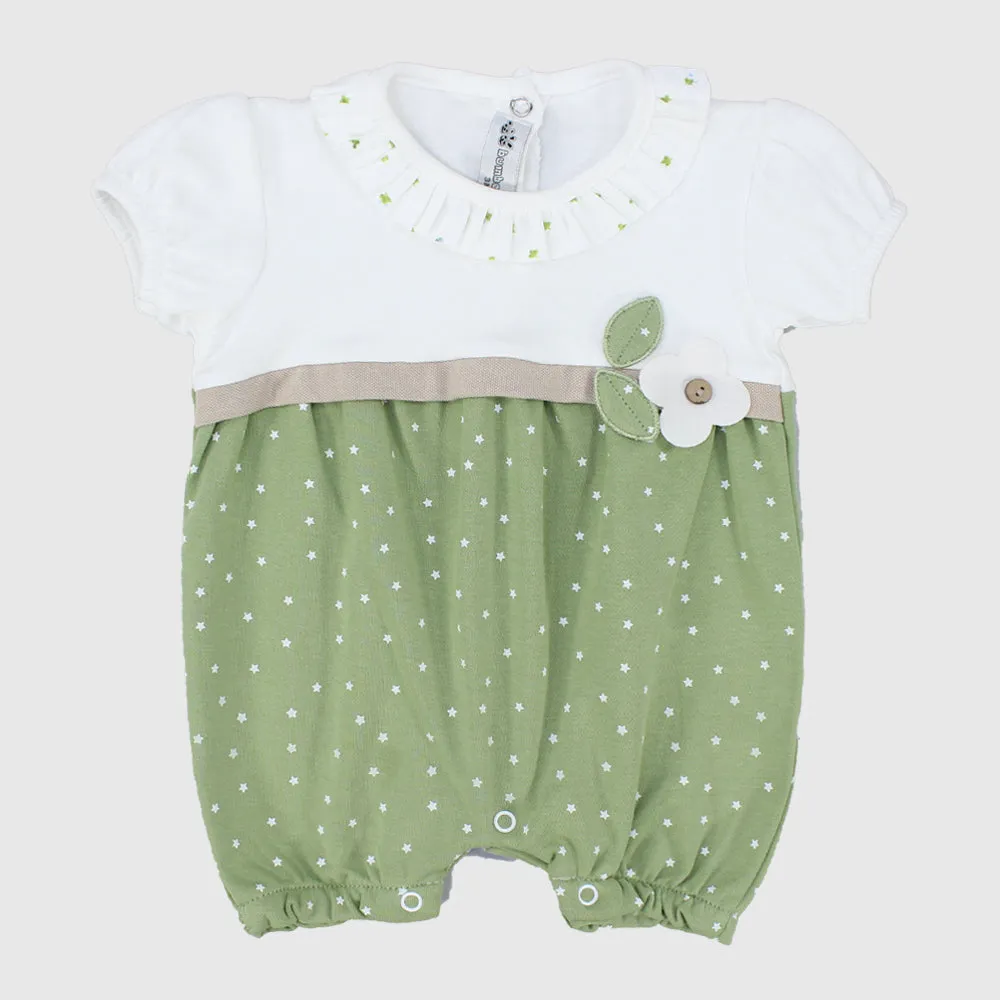 Flower Short-Sleeved Romper