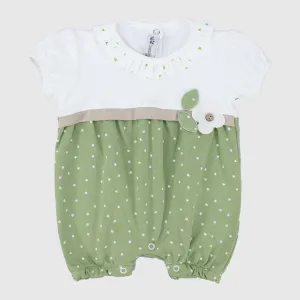 Flower Short-Sleeved Romper