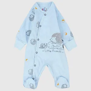 Friendly Hedgehog Long-Sleeved Baby Footie