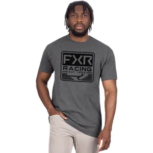 FXR Emblem Premium T-Shirt Char Heather/Black Grey