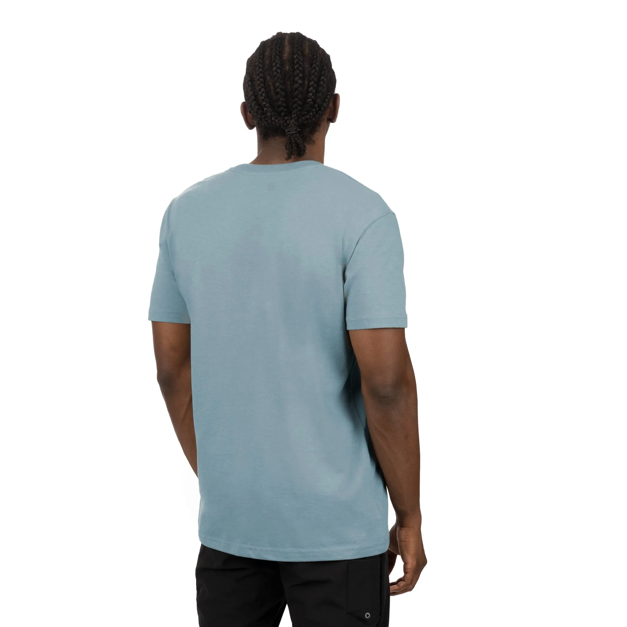 FXR Mens Helium Premium T-Shirt Light Steel/Dark Steel Blue