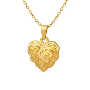 Gilded Titanium Women's Necklace with Unique Design and Elegant Finish