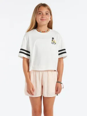 Girls Truly Stoked Tee - Star White