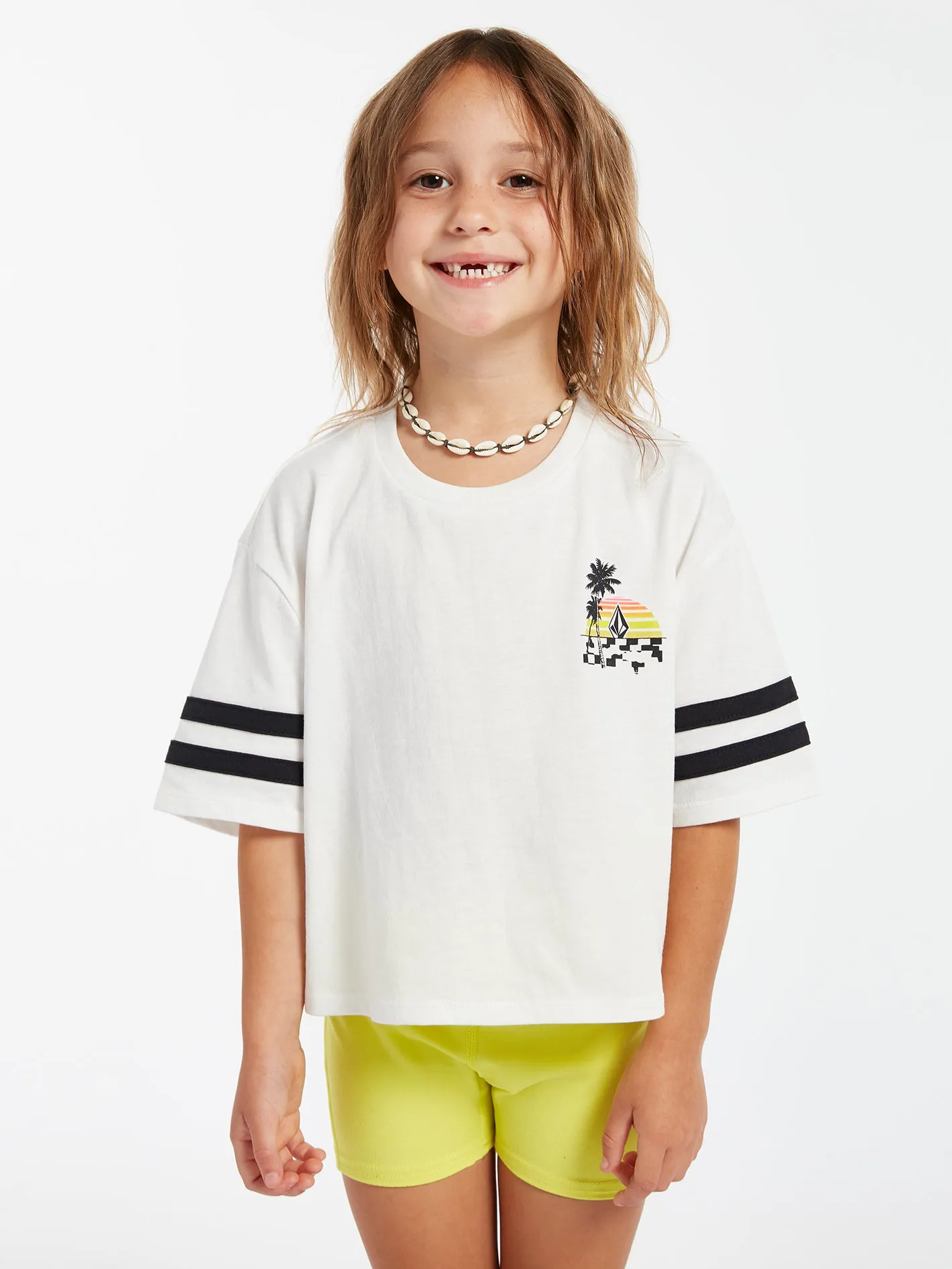 Girls Truly Stoked Tee - Star White