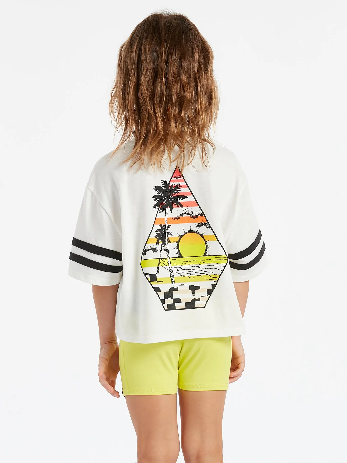 Girls Truly Stoked Tee - Star White