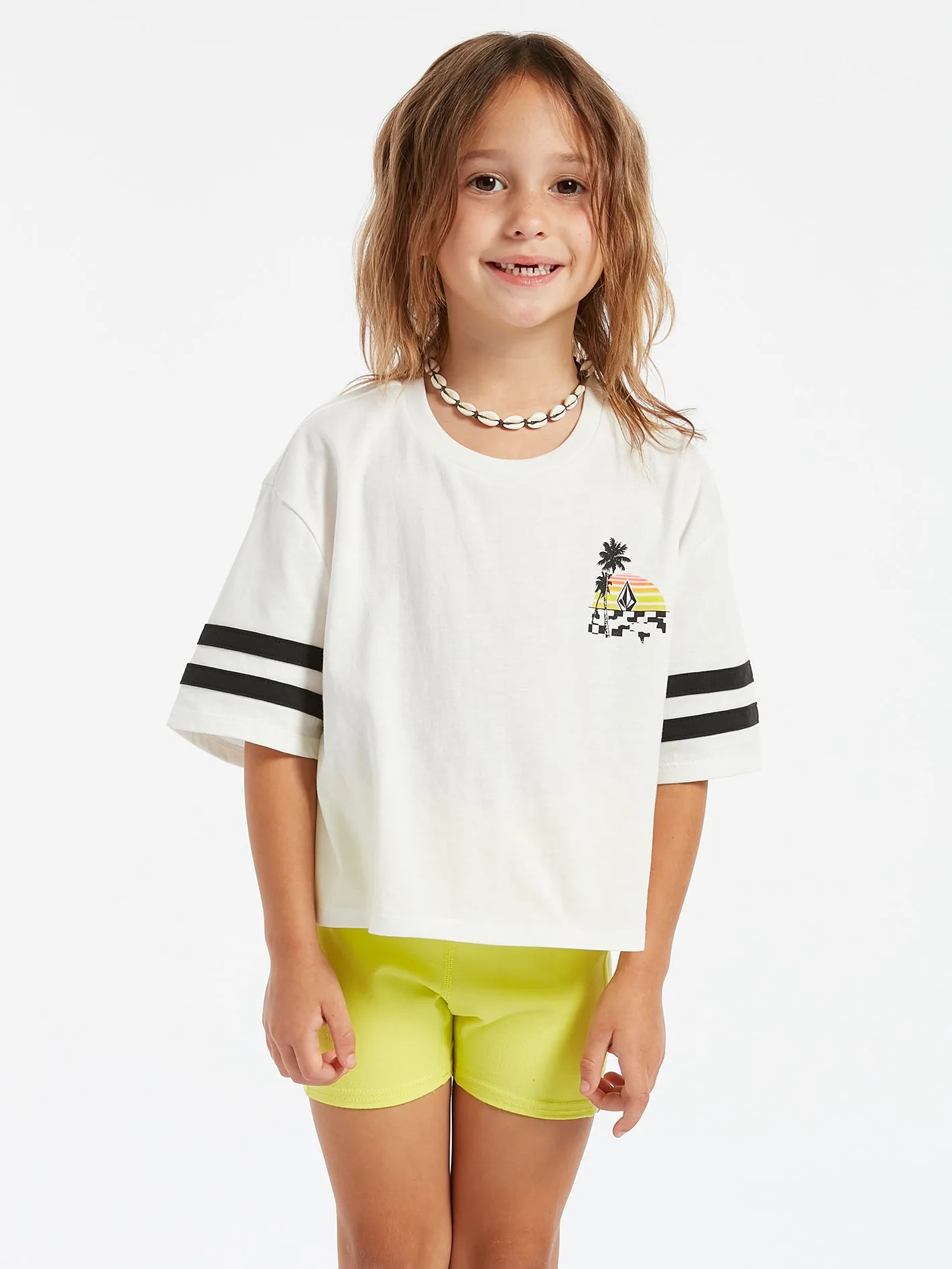 Girls Truly Stoked Tee - Star White