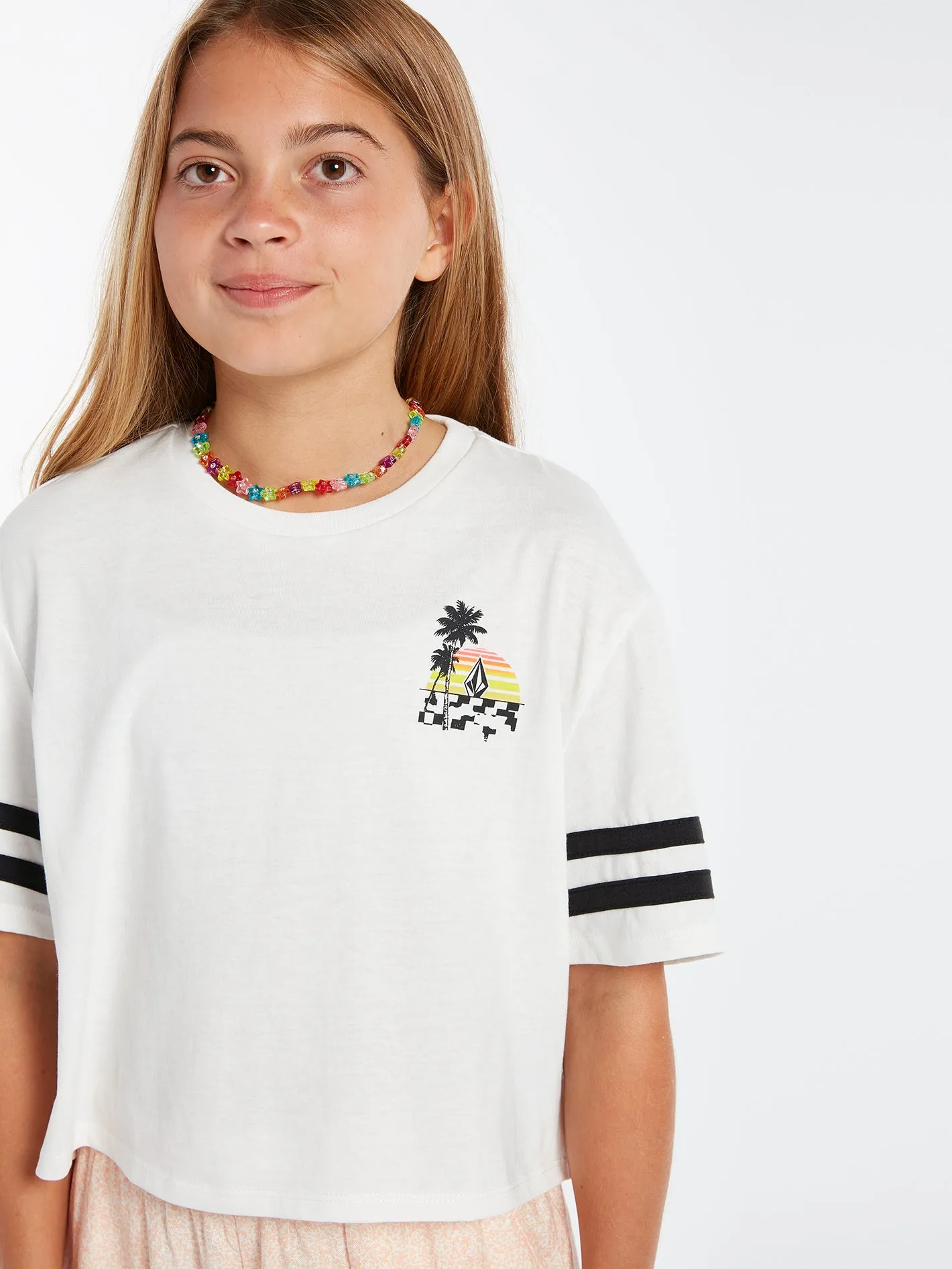 Girls Truly Stoked Tee - Star White