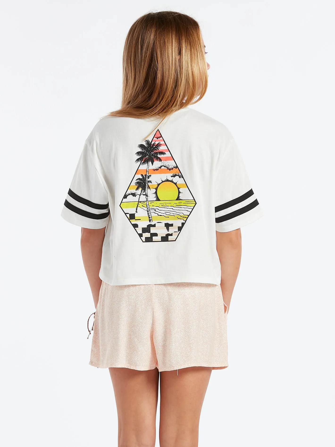 Girls Truly Stoked Tee - Star White