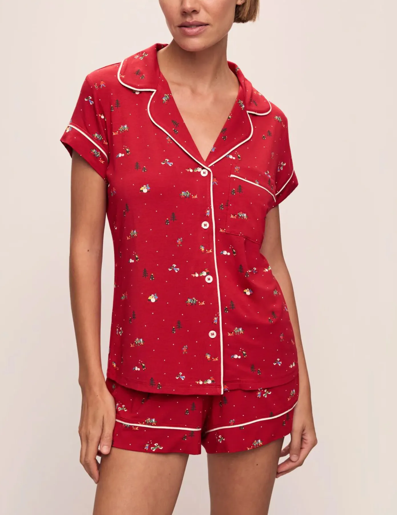 Gisele Printed TENCEL™ Modal Shortie Short PJ Set