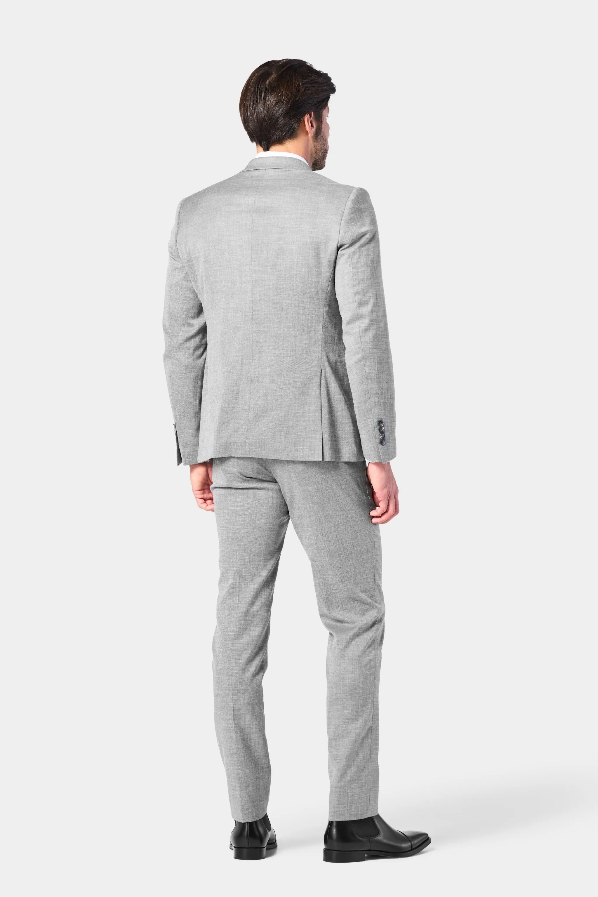 Gray Sharkskin 2 Button Suit